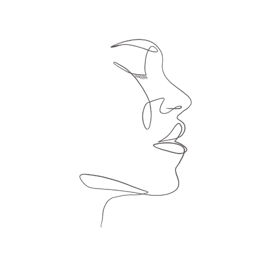 Tips for self care #5: Practice emotional self awareness. Line drawing of a woman's face with her eyes closed.